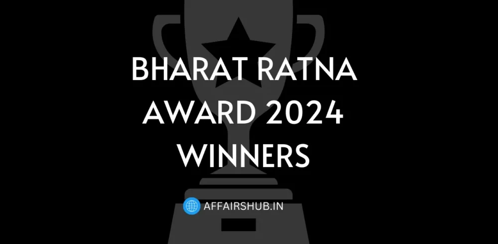 Bharat Ratna Award 2024 Winners