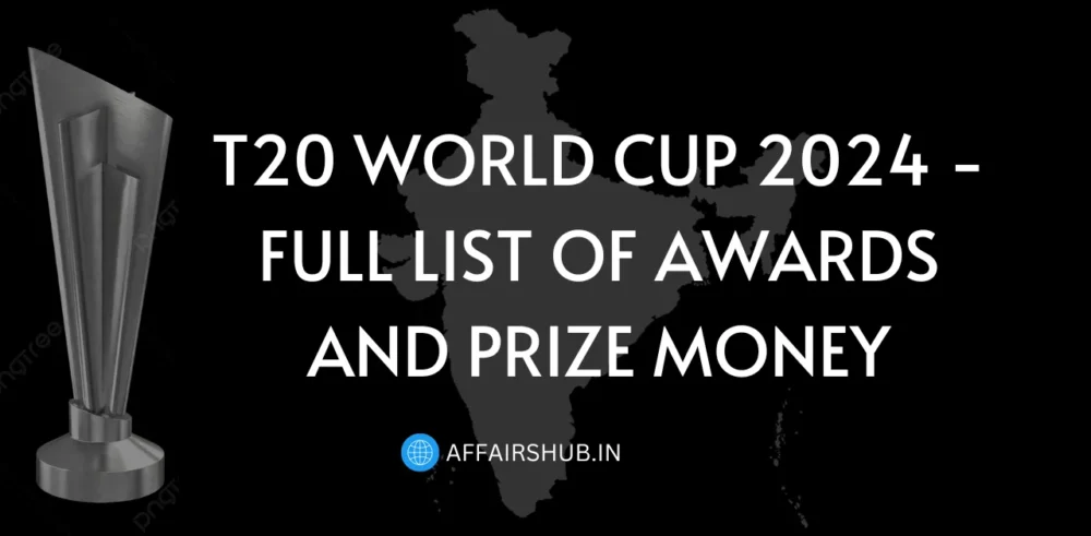 T20 World Cup 2024 - Full List of Awards and Prize Money