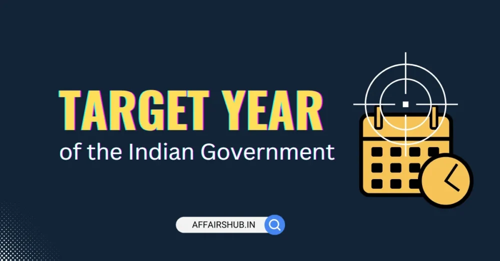 Important Target Year of the Indian Government